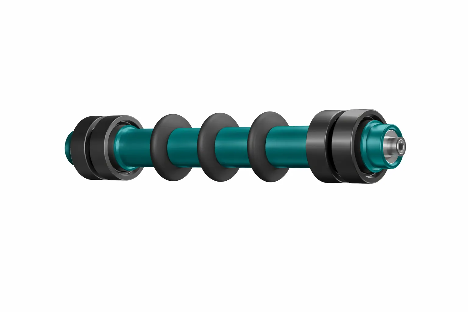 Steel return rollers with rubber rings - MPS