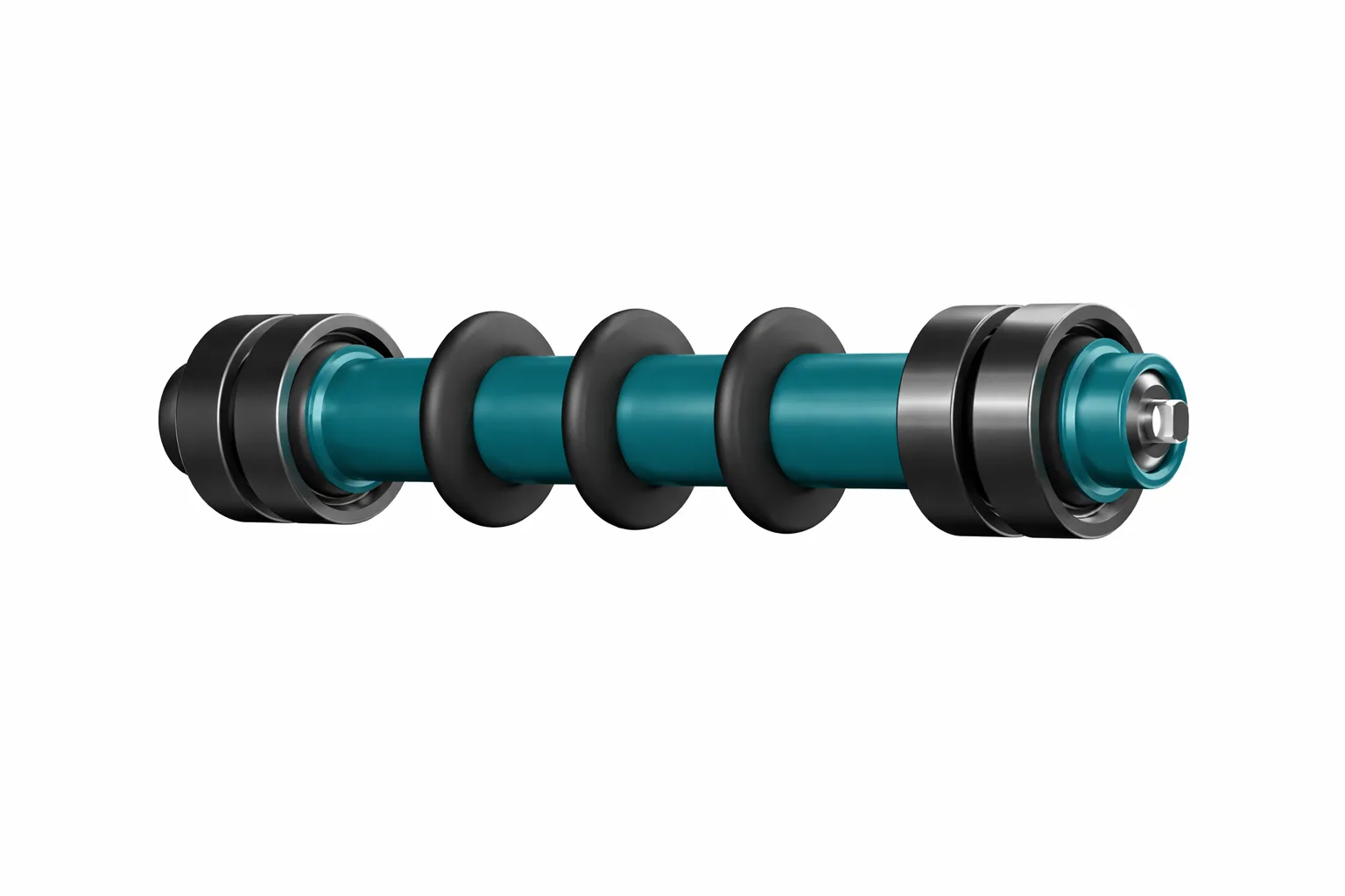Steel return rollers with rubber rings - PSV