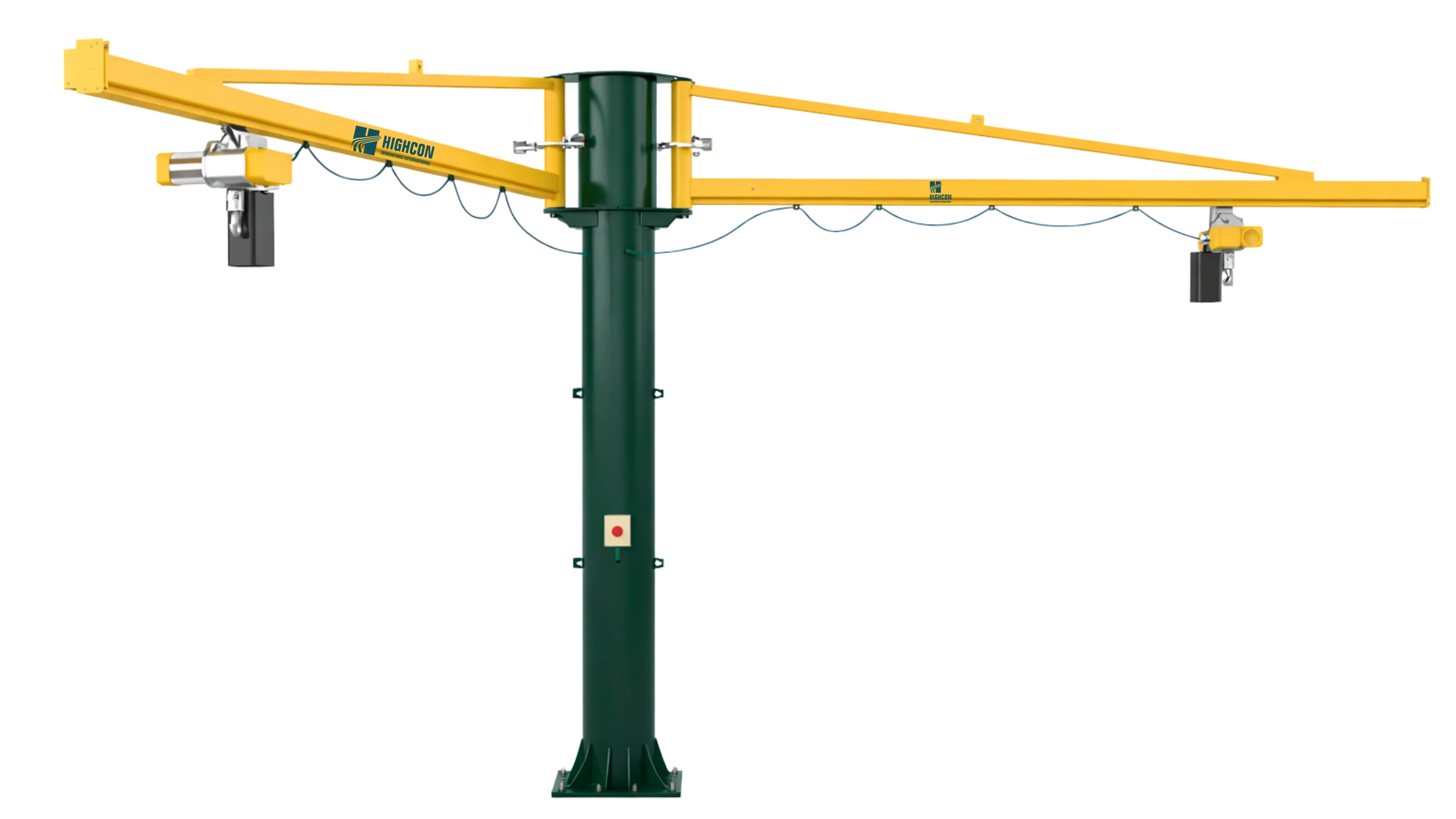 Pillar Jib Crane with Channel shaped profile double boom