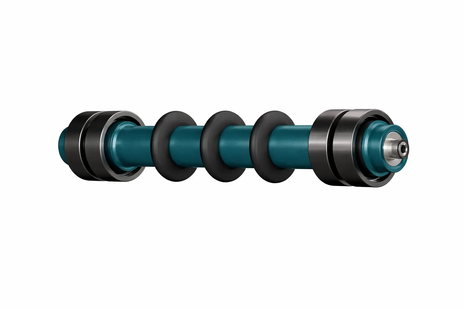 Steel return rollers with rubber rings - MPS