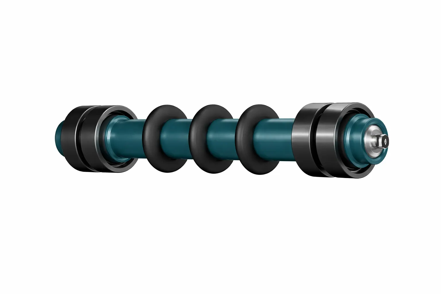 Steel return rollers with rubber rings - PSV