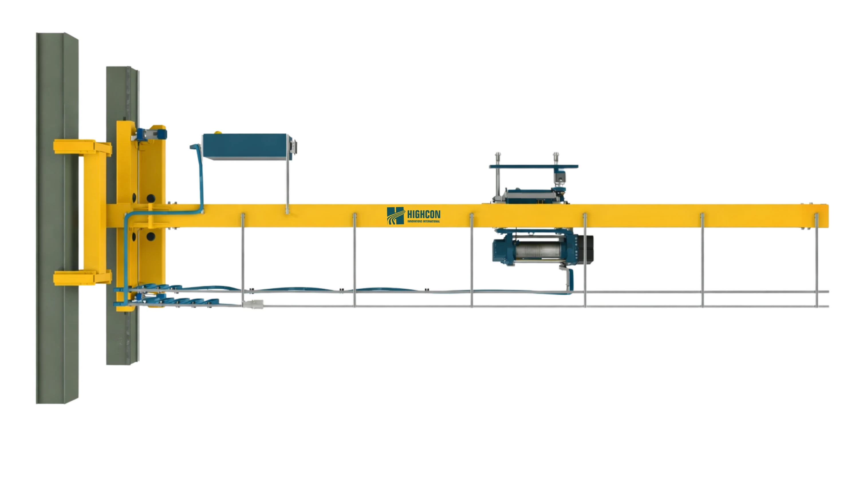 Wall travelling crane configuration 1