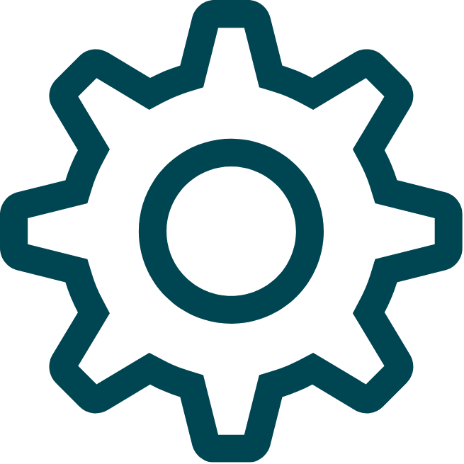 A gear wheel icon
