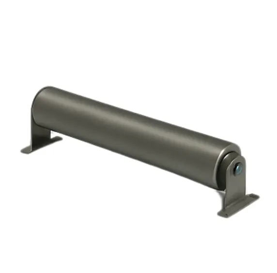 A metal roll holder, identified as "Return Idlers," set on a white background.